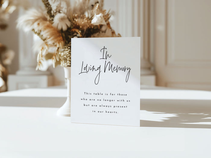 Loving Memory Sign