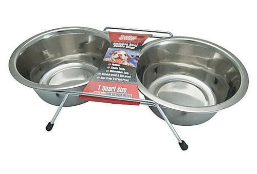 Loving Pets Ruff N' Tuff Dog Double Diner
