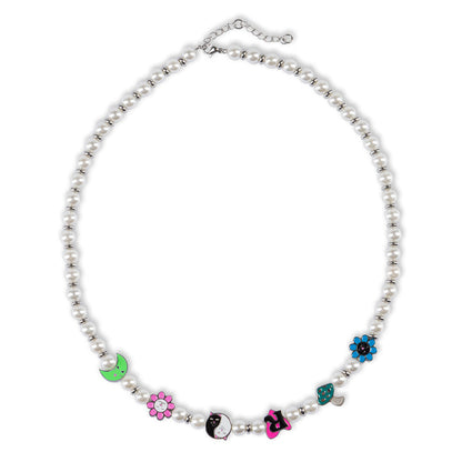 RIPNDIP Lucky Charms Pearl Necklace (Multi)