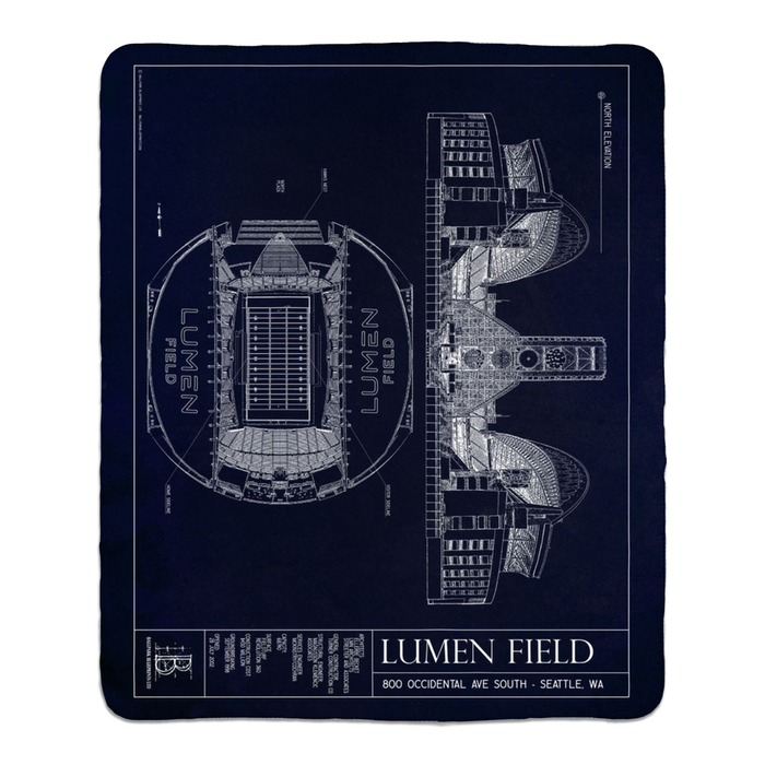Lumen Field Fleece Sherpa Blankets