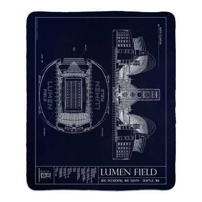 Lumen Field Fleece Sherpa Blankets