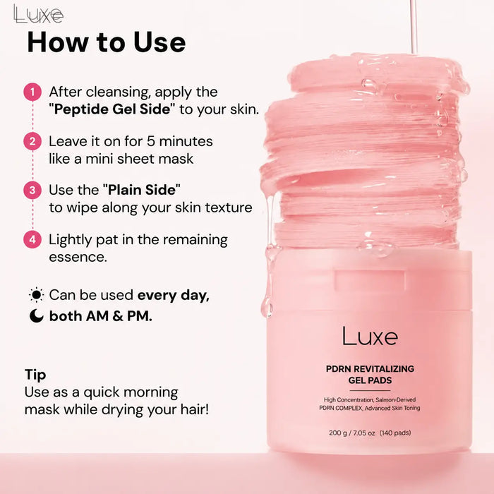 Luxe | PDRN Toner Pads Luxe Cosmetics US