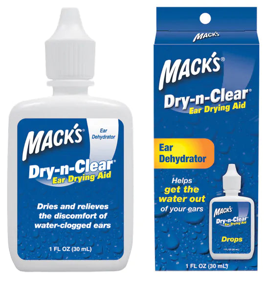 Container of Mack’s Dry-n-Clear Ear Drying Aid