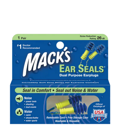 Mack’s Ear Seals Earplugs with comfortable fit for noise reduction during sleep and travel