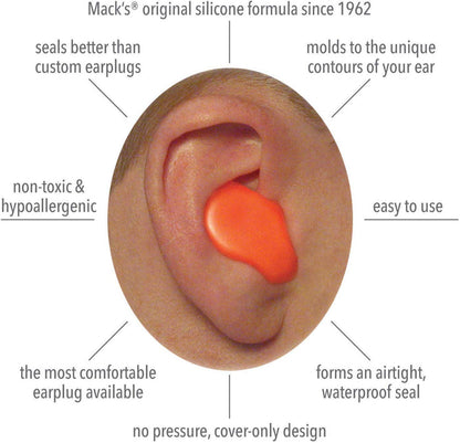 man wearing waterproof earplugs