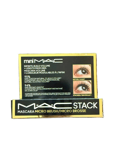 M·A·CStack Mascara / MINI MAC Micro Brush - Black 8ml NIB