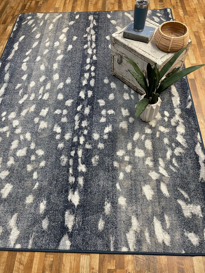 Image of an area rug, Mafaldi Axis Hide - Blue