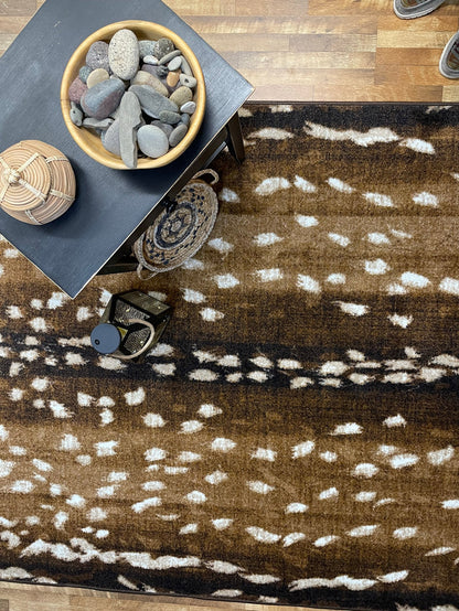 Image of an area rug, Mafaldi Axis Hide - Brown
