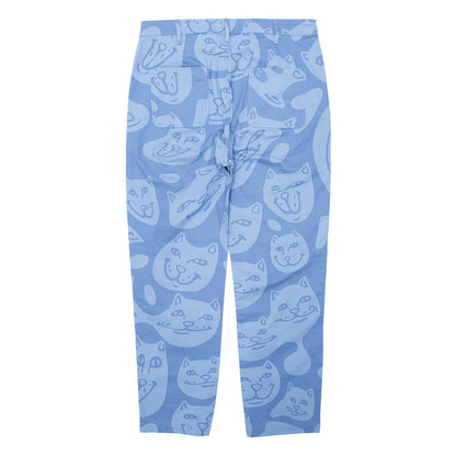 RIPNDIP Many Faces Cotton Twill Pants (Slate)