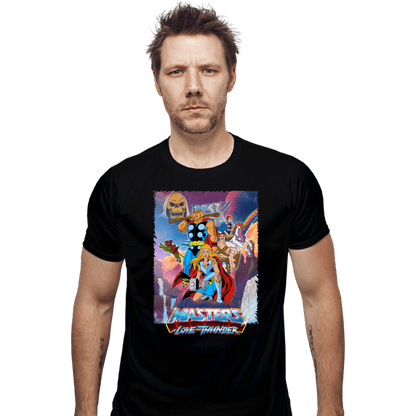 Daily_Deal_Shirts Fitted Shirts, Mens / Small / Black Masters Of Love And Thunder