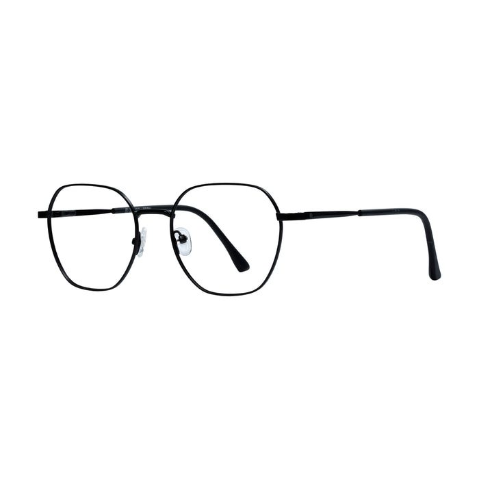 Matt Black Geometric Full Rim
