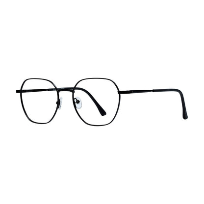 Matt Black Geometric Full Rim
