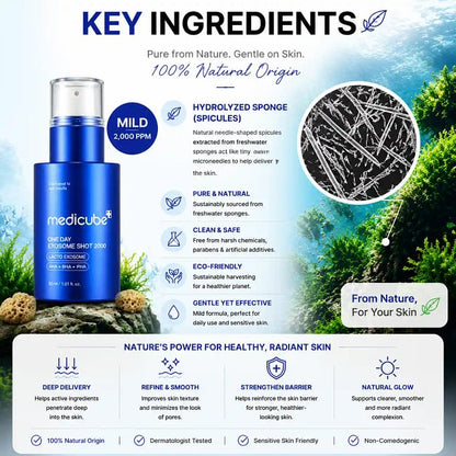 [medicube] Zero Exosome Spicule Shot Serum Skincare Aha Ampoule