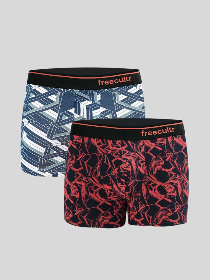 Men's Cotton Printed Trunk (Pack of 2)