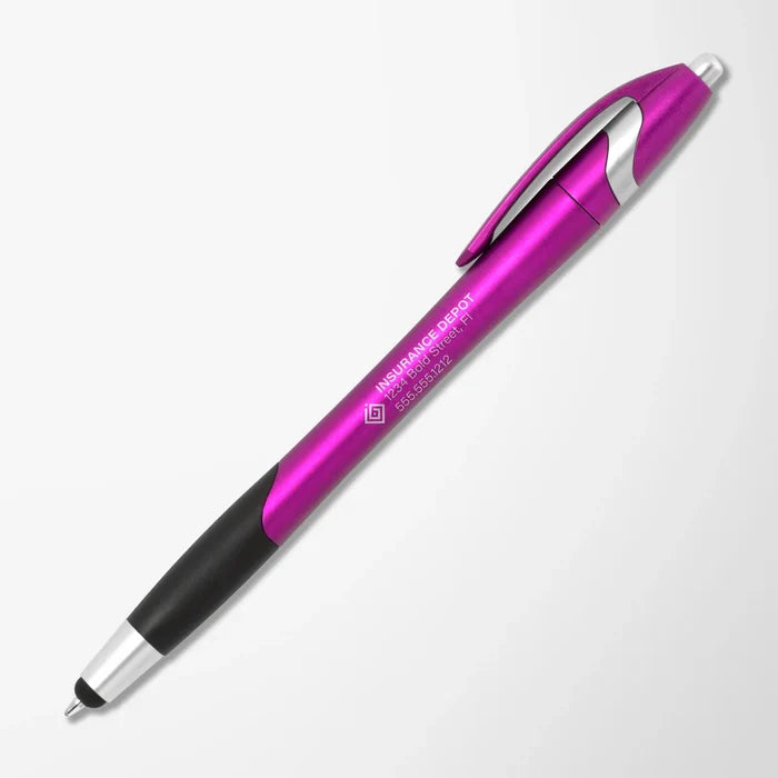 Metallic Cirrus Stylus Pen with Grip