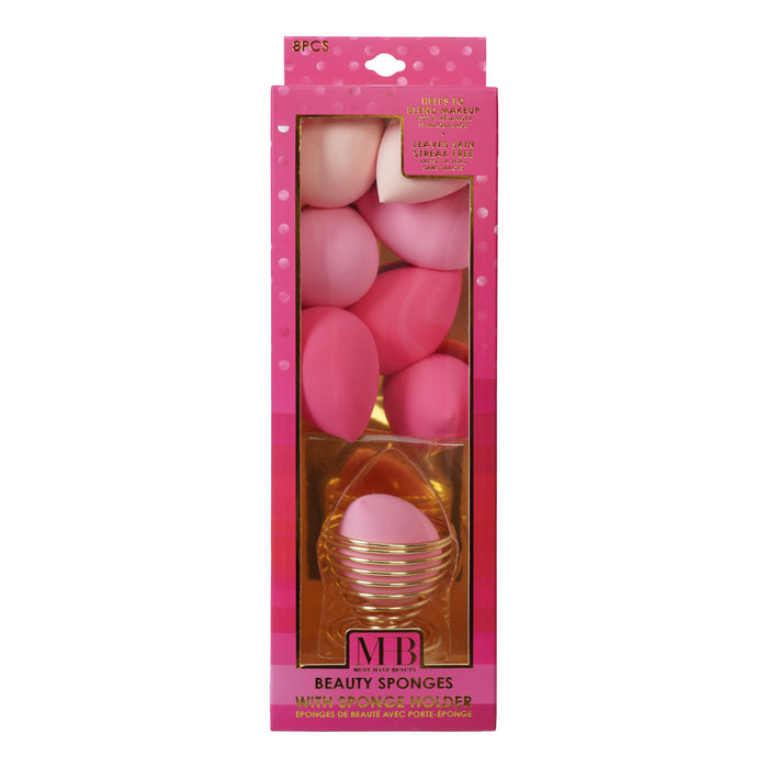 MHB Beauty Sponge with Holder Set 8pk