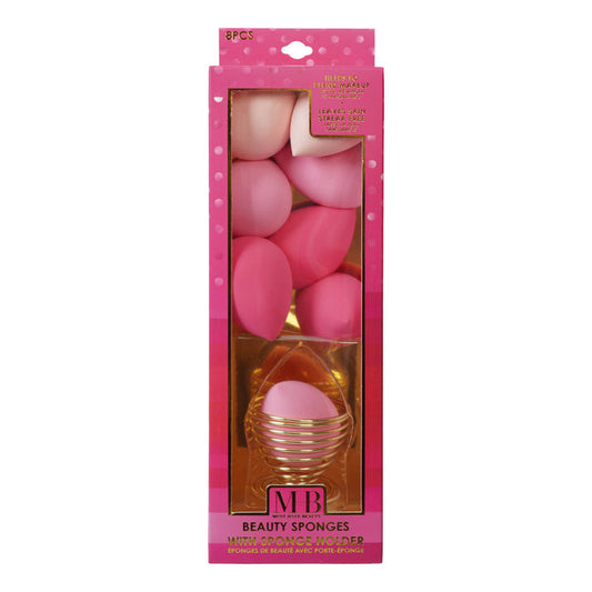 MHB Beauty Sponge with Holder Set 8pk