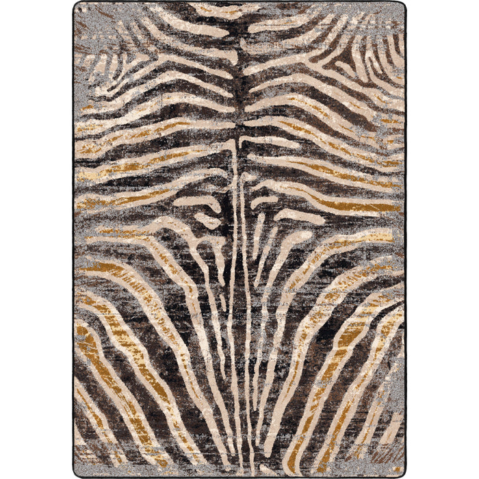Image of an area rug, Midnight Zebra - Rawhide