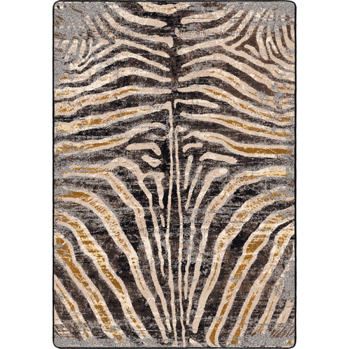Image of an area rug, Midnight Zebra - Rawhide