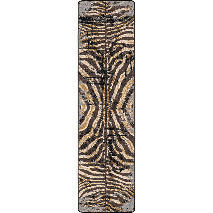 Image of an area rug, Midnight Zebra - Rawhide