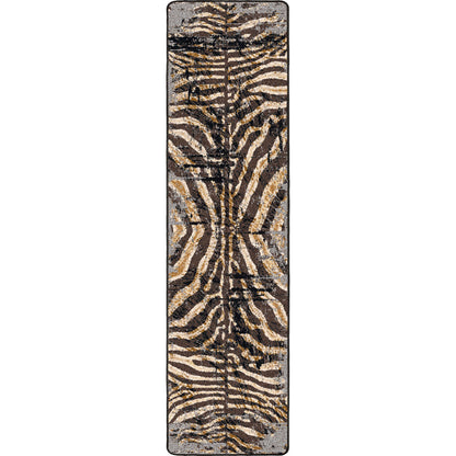 Image of an area rug, Midnight Zebra - Rawhide