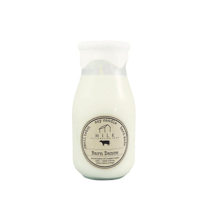 Barn Dance Soy Wax Scented Reclaimed Milk Jar Candles - Candlestock.com