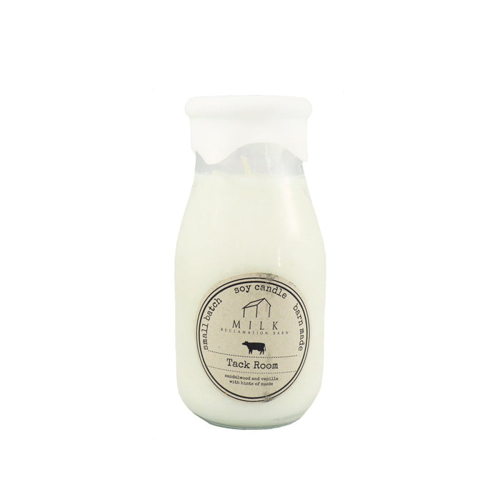 Reclaimed Milk Jar Scented Soy Wax Candle - Rustic Scented Candles - Candlestock.com