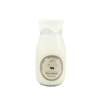 Barn Wood Scented Milk Jar Candle - Candlestock.com