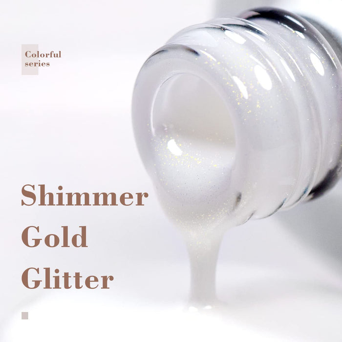 RARJSM ® Milky White Shimmer Gel Nail Polish 15ml #531