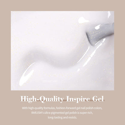 RARJSM ® Milky White Shimmer Gel Nail Polish 15ml #531