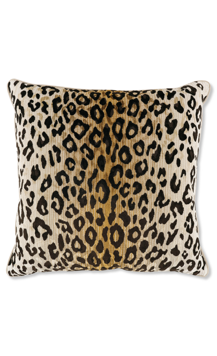 Mimi Velvet Cushion - Tan