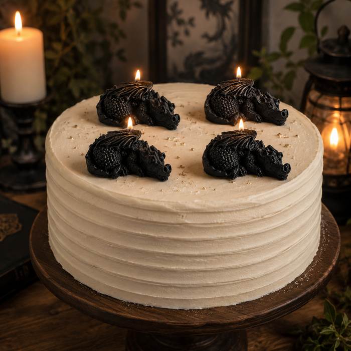 Mini Black Dragon Candle