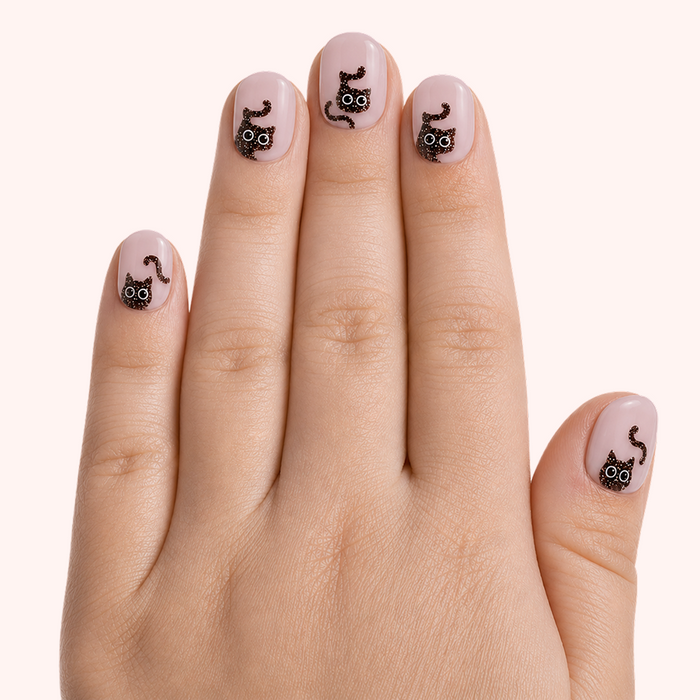 Mini & Me Mani Set - Halloween Nails with Cats