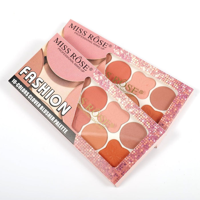 Miss Rose 10-Colors Clover Blusher Palette Price in Pakistan