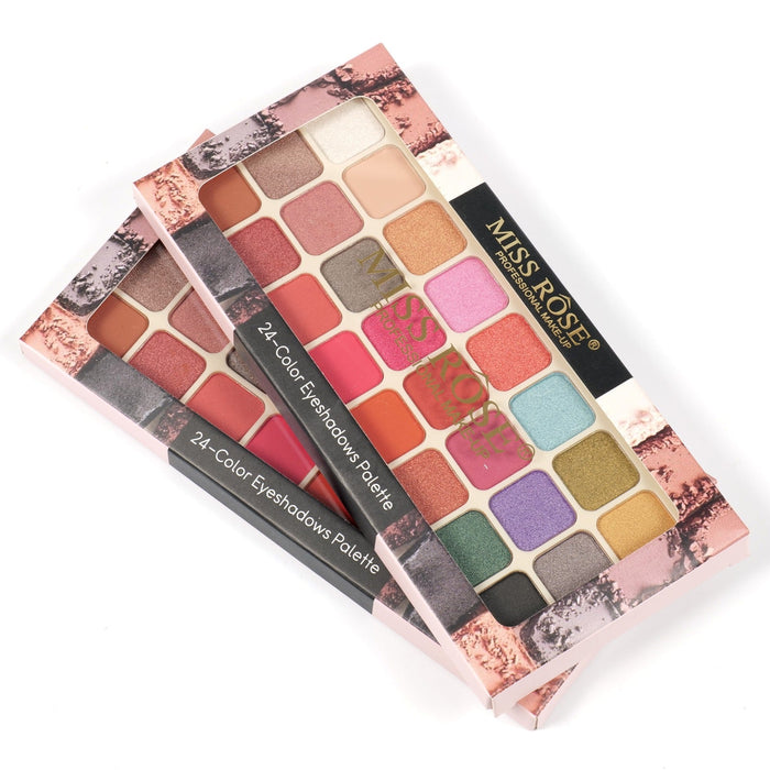 Miss Rose 24-Color Eyeshadow Palette Affordable Makeup Pakistan