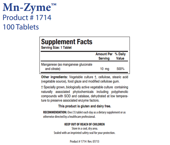 Mn-Zyme by Biotics Research