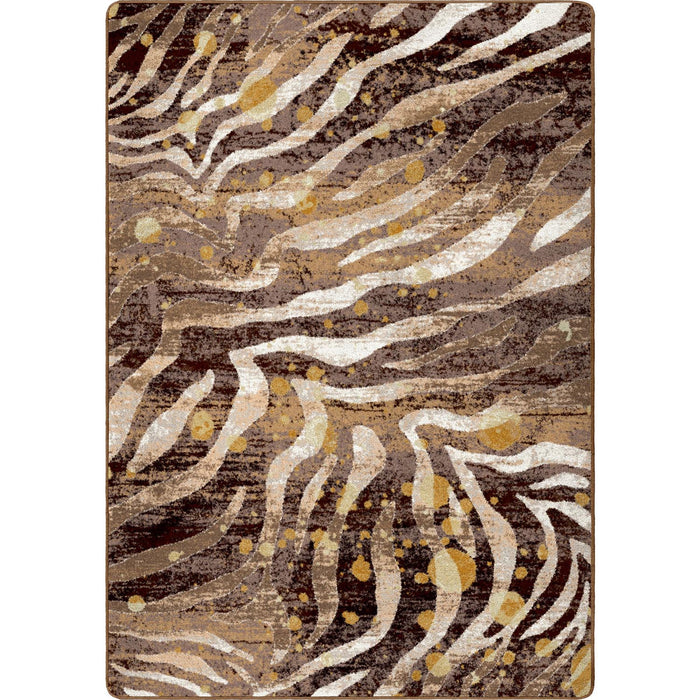 Image of an area rug, Modern Zebra - Gold Splash