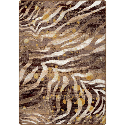 Image of an area rug, Modern Zebra - Gold Splash