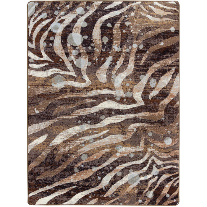 Image of an area rug, Modern Zebra - Silver Splash