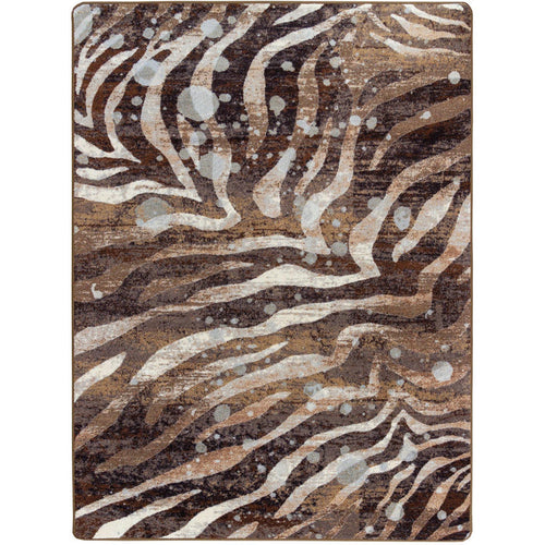Image of an area rug, Modern Zebra - Silver Splash