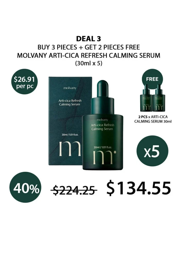 (BUY 3+2 FREE)  MOLVANY ARTI CICA CALMING SERUM