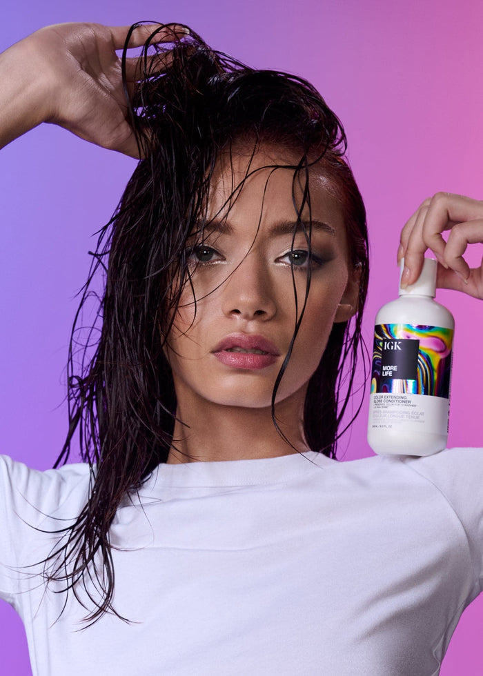 Model with color-treated hair - More Life system