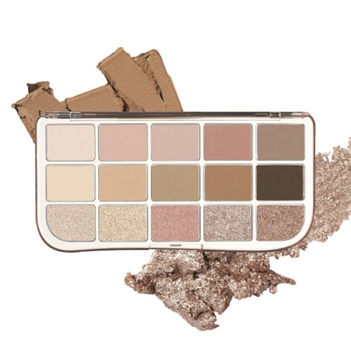 MORE MOOD EYESHADOW PALETTE 01 MORE THAN NUDE - Paleta Farduri De Pleoape 15 Culori - skinseen.ro