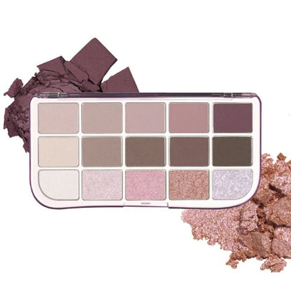 MORE MOOD EYESHADOW PALETTE 05 MORE THAN MAUVE - Paleta Farduri De Pleoape 15 Culori - skinseen.ro