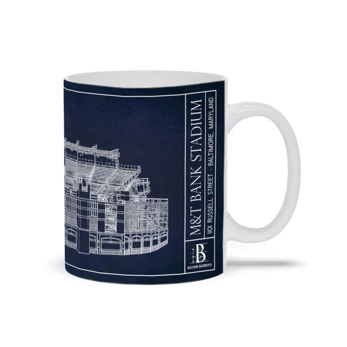 M&T Bank Stadium Ceramic Mugs