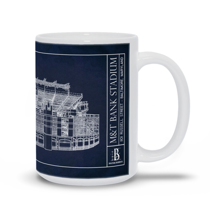 M&T Bank Stadium Ceramic Mugs