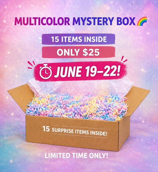 Multicolor Mystery Box – 15 Stationery Items Inside | Limited Edition