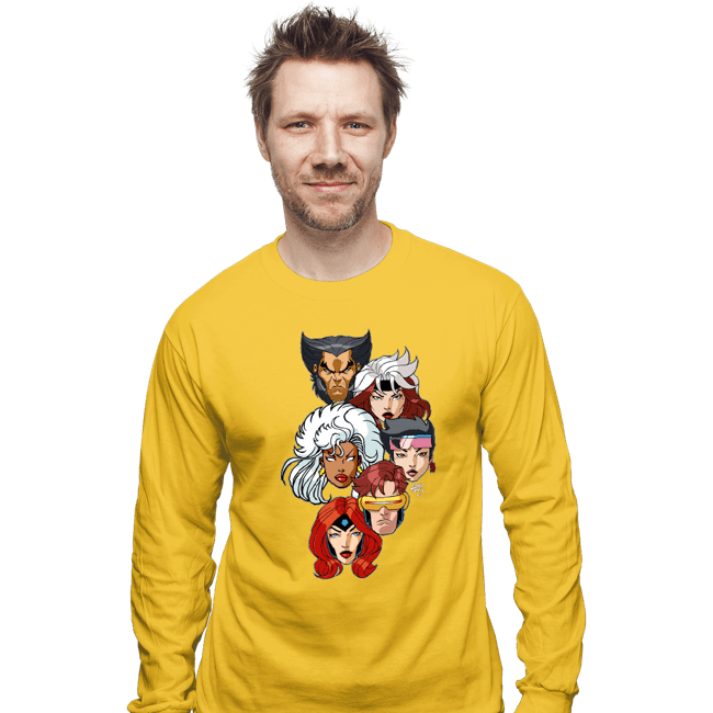 Long Sleeve Shirts, Unisex / Small / Gold