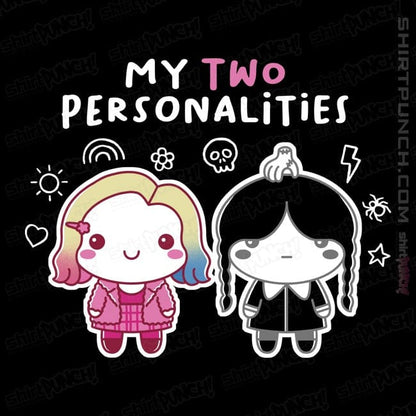 Daily_Deal_Shirts Magnets / 3"x3" / Black My Two Personalities