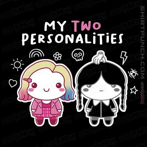 Daily_Deal_Shirts Magnets / 3"x3" / Black My Two Personalities